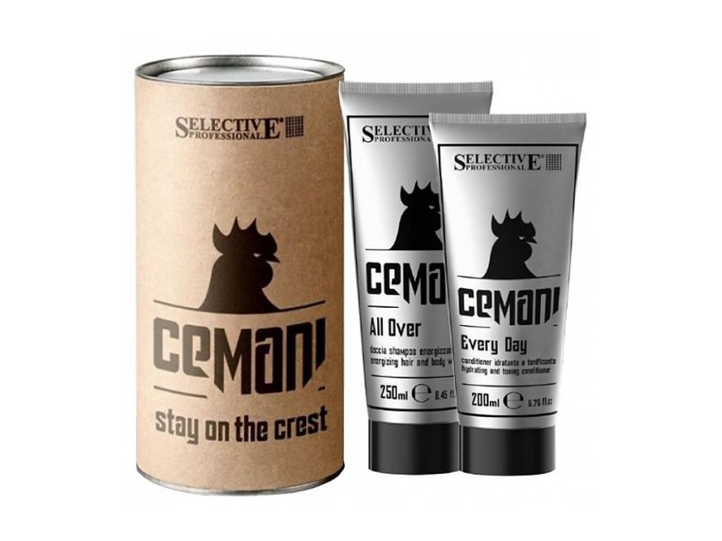 SELECTIVE CEMANI Pánský set - Sprchový šampon 250 ml + kondicionér 200 ml