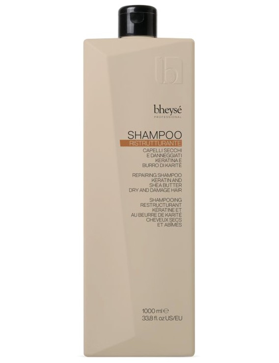 BHEYSÉ Ristrutturante Shampoo 1000ml - regenerační šampon s keratinem